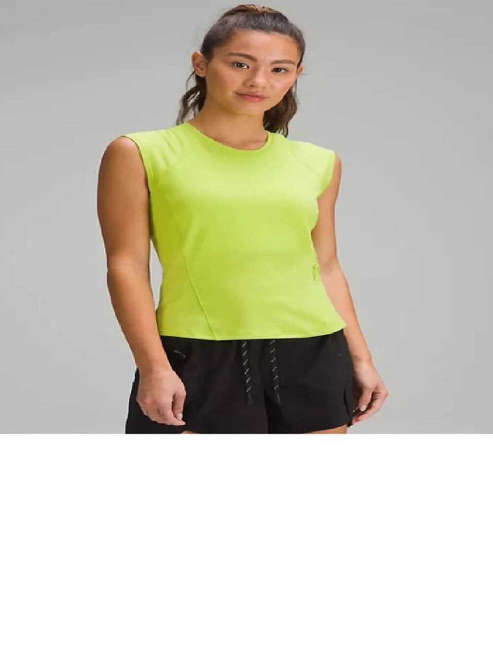 Luluemon Cap Sleeve Hiking Tank Sz 14 HIYE Highlight Yellow $76